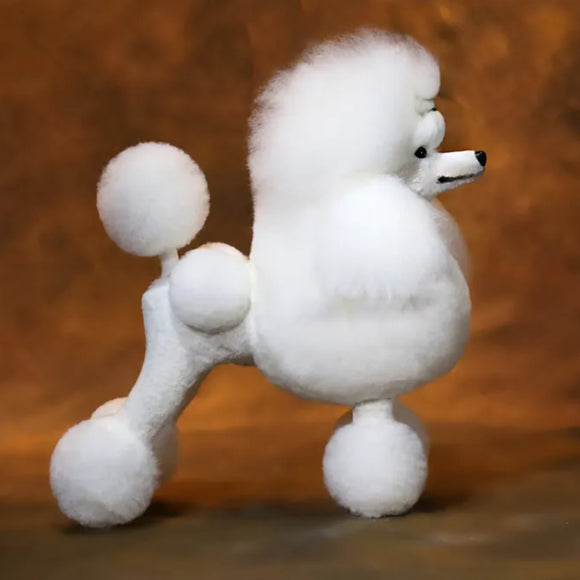 Mr. Jiang Poodle Continental Full Body Replacement Hair – White Long Synthetic Coat