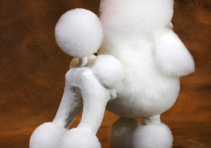 Mr. Jiang Poodle Continental Full Body Replacement Hair – White Long Synthetic Coat