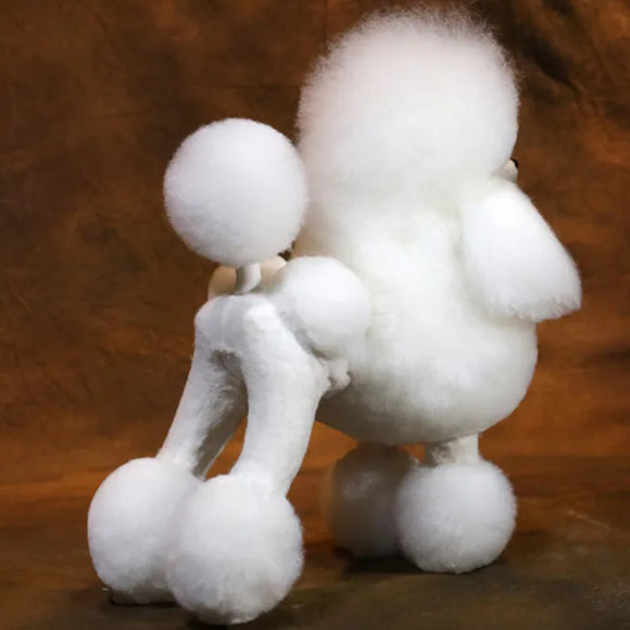Mr. Jiang Poodle Continental Full Body Replacement Hair – White Long Synthetic Coat