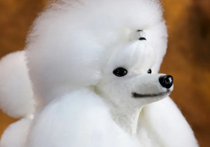 Mr. Jiang Poodle Continental Full Body Replacement Hair – White Long Synthetic Coat