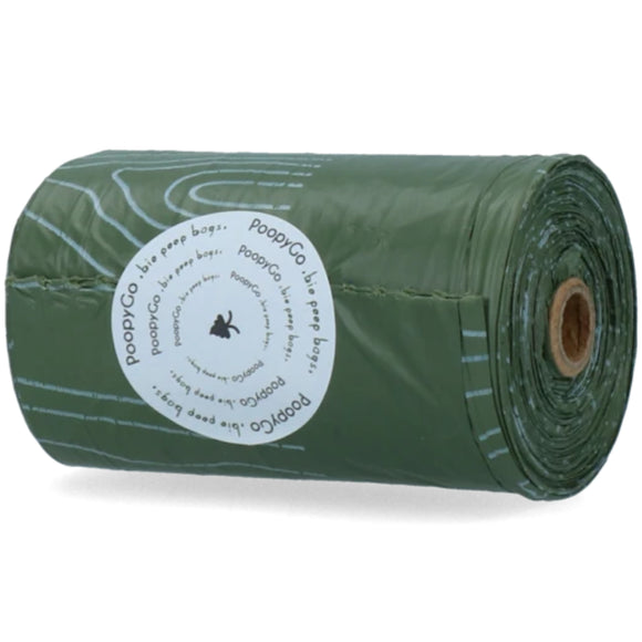 Holland PoopyGo Bio Poop Bags – Biodegradable Lavender Scented Waste Bags, 8 Rolls of 15