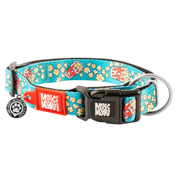 Max&Molly GOTCHA! Smart ID Popcorn Collar – Large, Durable Adjustable Collar with Smart Tag