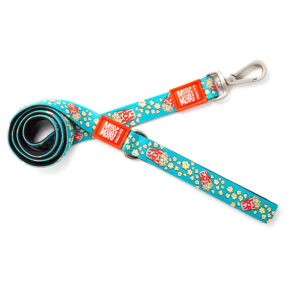 Max&Molly Short Leash Popcorn – Colorful City Leash, Popcorn Pattern, 120cm, Large Size