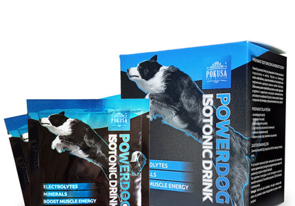 Pokusa PowerDog Isotonic Drink – Fast-Absorbing Energy Formula, 12 Sachets, 8g Each