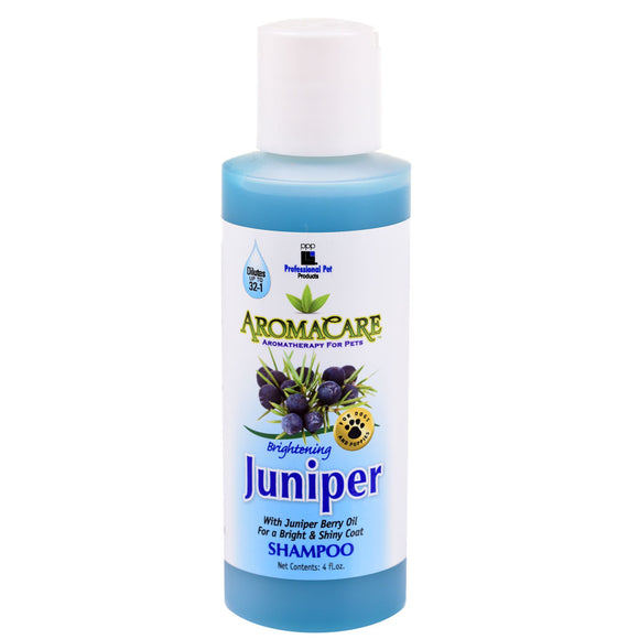 PPP AromaCare Juniper Brightening Shampoo – Concentrated 1:32 Formula, 118ml, Enhances Coat Shine