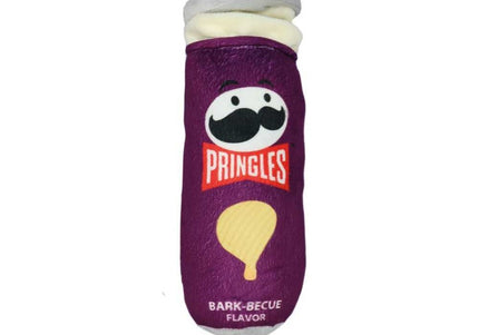 Record Pringles Dog Plush Toy – Soft Squeaky Chip-Shaped Plush, Vibrant Purple Design