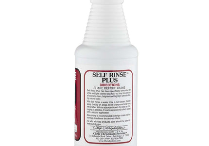 Chris Christensen Self Rinse Plus Dry Shampoo – Brightening Formula for White and Light-Colored Coats, 473ml
