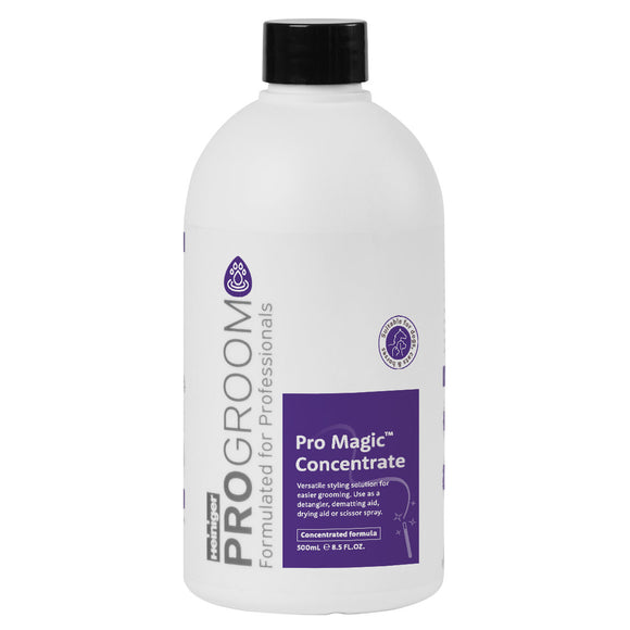 ProGroom Pro Magic Concentrate 500ml – Multi-Purpose Grooming Spray, Fast-Acting Fur Care Formula