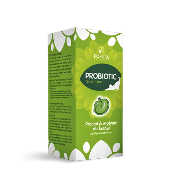 Pokusa GreenLine Probiotic 100ml – Liquid Formula with Active Cultures, Supports Digestive Health
