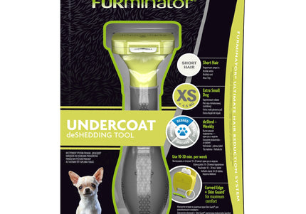 FURminator Deshedding Tool XS – Stainless Steel Edge, Ergonomic Handle, Short Hair Design