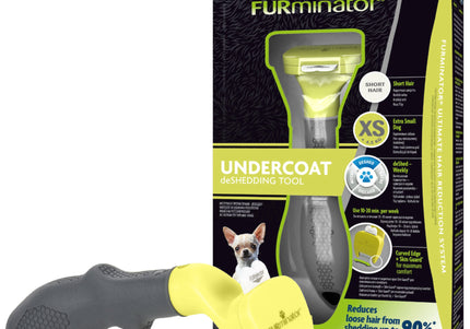 FURminator Deshedding Tool XS – Stainless Steel Edge, Ergonomic Handle, Short Hair Design
