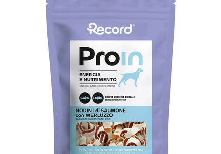 Record ProIn Double Protein Salmon and Cod Dog Snack Treats - 75 g