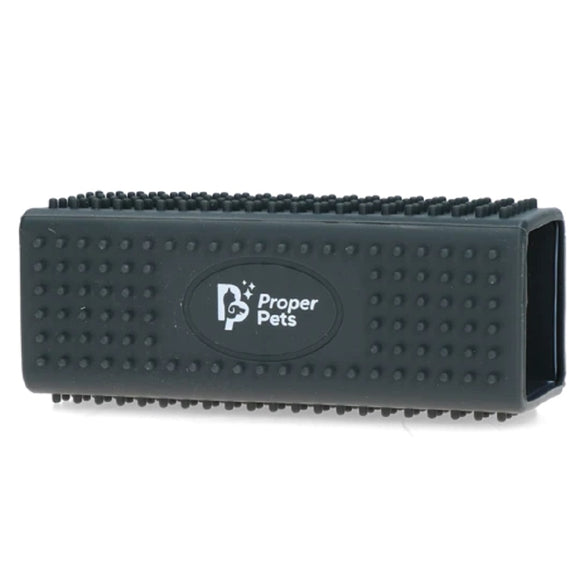 Proper Pets Hair Remover Brush – Four-Sided 12cm Rubber Tool, Versatile and Durable