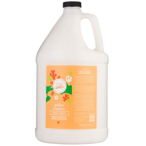 Pet Silk Golden Turmeric Conditioner – Moisturizing Shine Formula, Concentrated 1:16, 3.8L