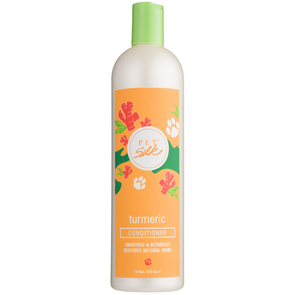 Pet Silk Golden Turmeric Conditioner – Moisturizing Shine Formula, Concentrated 1:16, 473ml Bottle