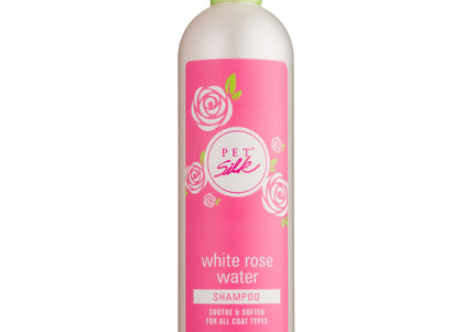 Pet Silk White Rose Shampoo – Concentrated Silk-Infused Formula, Gentle Cleansing, 473ml