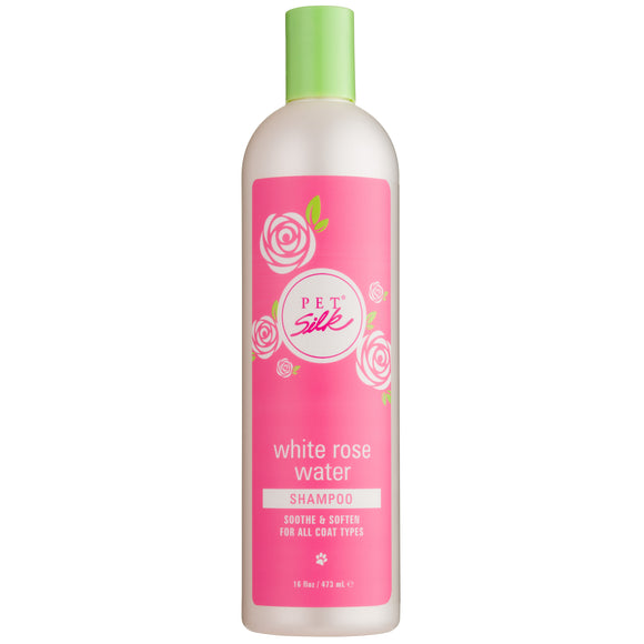 Pet Silk White Rose Shampoo – Concentrated Silk-Infused Formula, Gentle Cleansing, 473ml