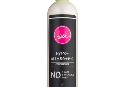 Pet Silk Hypoallergenic Conditioner – Fragrance-Free Silk Formula, Concentrated 1:16, 473ml, Gentle on Sensitive Skin