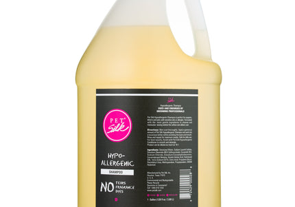 Pet Silk Hypoallergenic Shampoo – Fragrance-Free Silk Formula, Concentrated 1:16, 3.8L Bottle