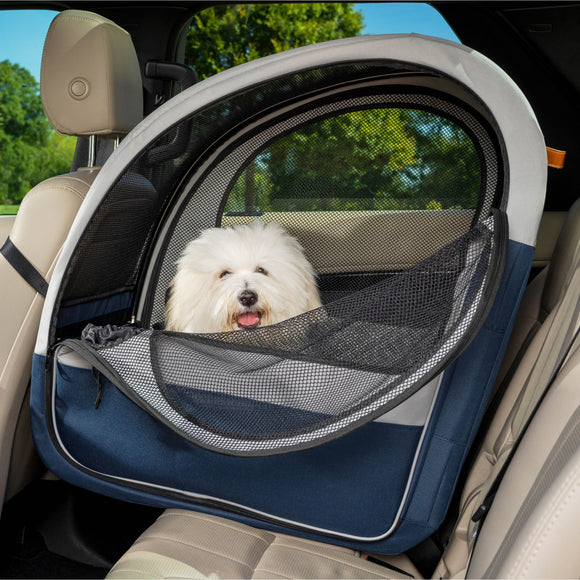 PetSafe Happy Ride Collapsible Travel Carrier – Large Car Seat, Lightweight Design, Up to 27kg
