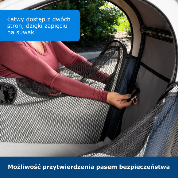 PetSafe Happy Ride Collapsible Travel Carrier – Large Car Seat, Lightweight Design, Up to 27kg