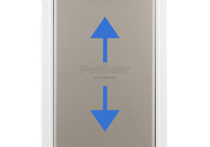 PetSafe Extreme Weather Aluminum Pet Door – XL Heat-Insulating Reinforced Metal Entryway