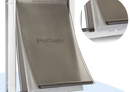 PetSafe Extreme Weather Aluminum Pet Door – XL Heat-Insulating Reinforced Metal Entryway