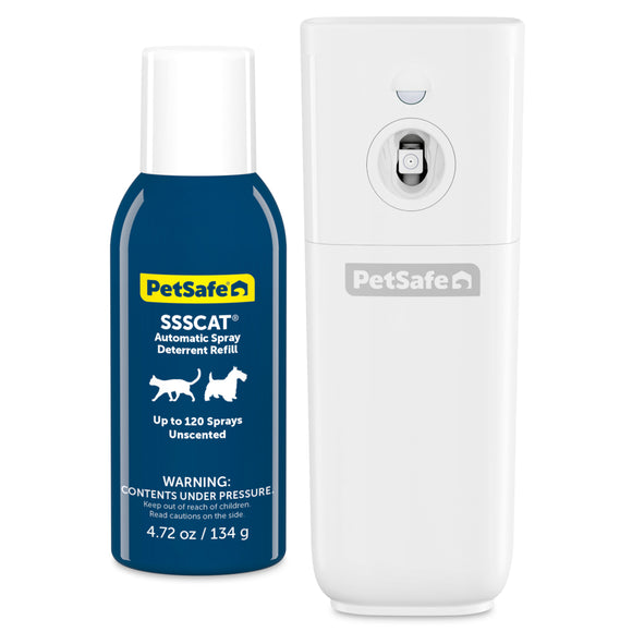 PetSafe SSSCAT Automatic Spray Deterrent – Motion Sensor, Odorless Repellent for Indoor Use