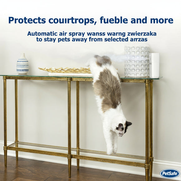 PetSafe SSSCAT Automatic Spray Deterrent – Motion Sensor, Odorless Repellent for Indoor Use