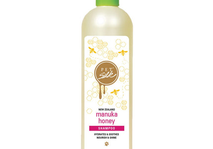 Pet Silk New Zealand Manuka Honey Shampoo – Soothing Moisturizing Concentrate, 1:16 Dilution, 473ml
