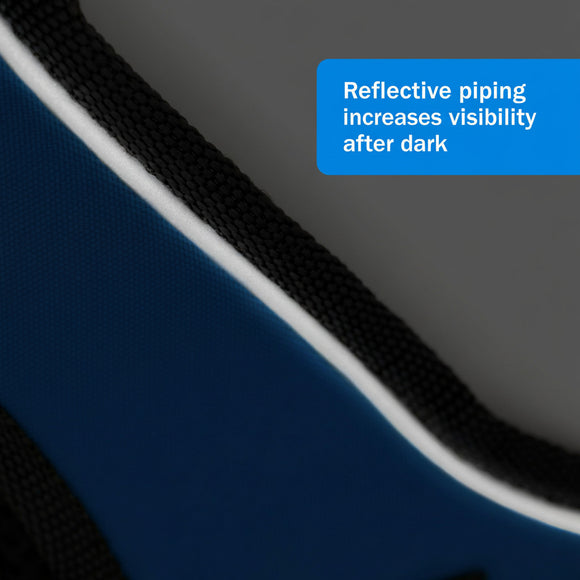 PetSafe Easy Sport Harness Blue – Pressure-Free Adjustable Medium Size, Comfortable Fit