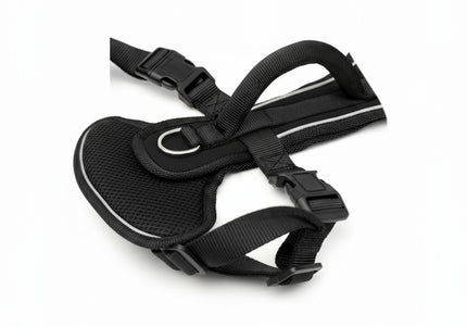 PetSafe Easy Sport Harness Black – Pressure-Free Adjustable Dog Harness, Small Size