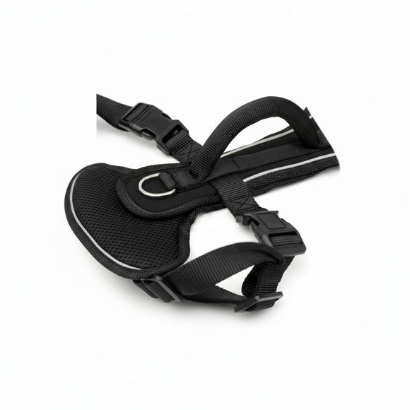 PetSafe Easy Sport Harness Black – Pressure-Free Adjustable Dog Harness, Small Size