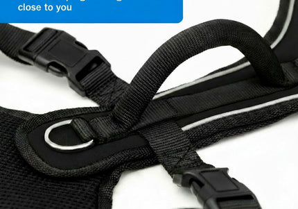 PetSafe Easy Sport Harness Black – Pressure-Free Adjustable Dog Harness, Small Size