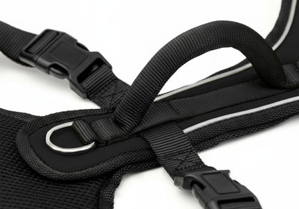 PetSafe Easy Sport Harness Black – Pressure-Free Adjustable Dog Harness, Small Size