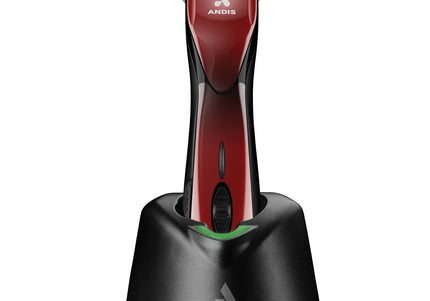 Andis Pulse ZR II Red Cordless Clipper – 5-Speed, 2 Batteries, Wide CeramicEdge Blade 0.5mm