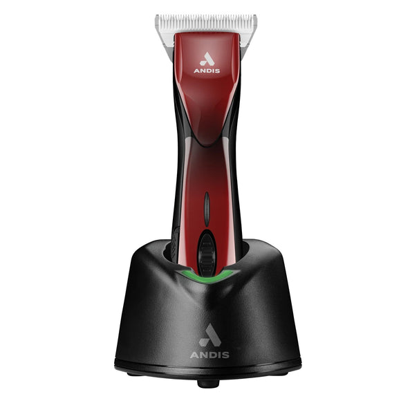 Andis Pulse ZR II Red Cordless Clipper – 5-Speed, 2 Batteries, Wide CeramicEdge Blade 0.5mm
