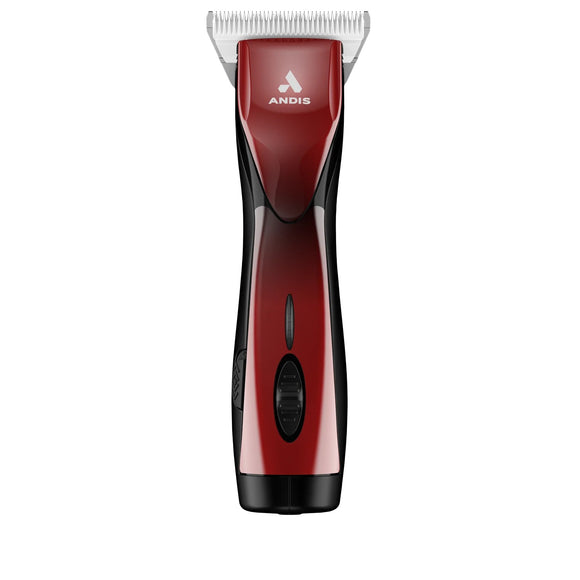 Andis Pulse ZR II Red Cordless Clipper – 5-Speed, 2 Batteries, Wide CeramicEdge Blade 0.5mm