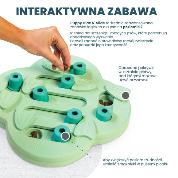 Nina Ottosson Puppy Hide N' Slide Level 2 – Interactive Educational Puzzle Toy, Durable Design