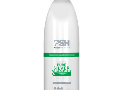 PSH Pure Silver Shampoo – Dermatological Formula with Silver, 1L, Gentle Cleansing and Shine