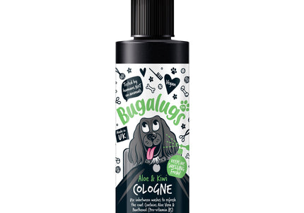 Bugalugs Aloe & Kiwi Cologne – Refreshing Perfumed Spray with Fruity Scent, 200ml Bottle
