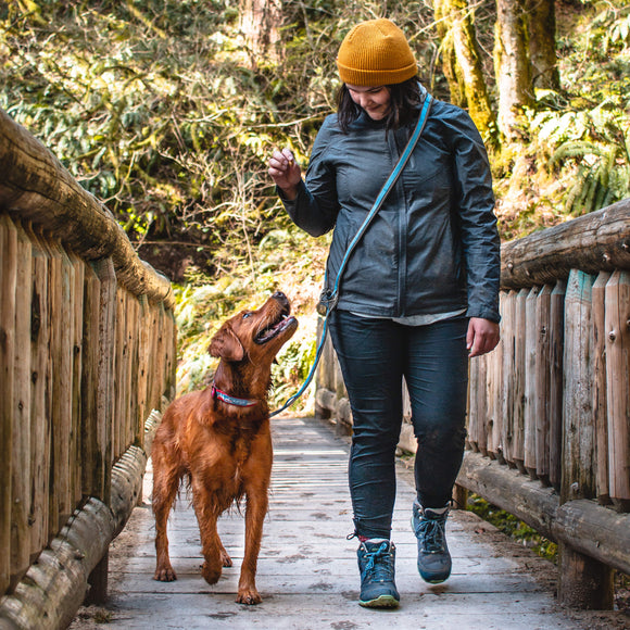 Kurgo Quantum 2.0 Leash – Versatile 6-in-1 Reversible Design, Adjustable Black Nylon