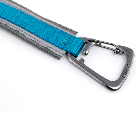 Kurgo Quantum 2.0 Leash – Versatile 6-in-1 Reversible Design, Adjustable Black Nylon