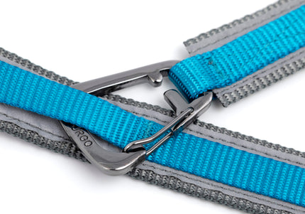 Kurgo Quantum 2.0 Leash – Versatile 6-in-1 Reversible Design, Adjustable Black Nylon