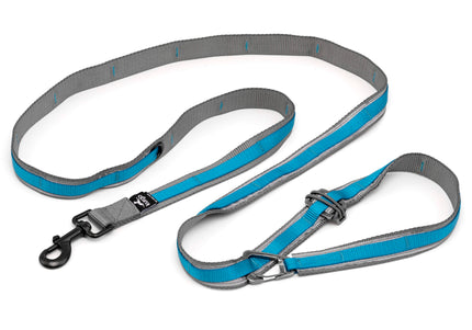 Kurgo Quantum 2.0 Leash – Versatile 6-in-1 Reversible Design, Adjustable Black Nylon