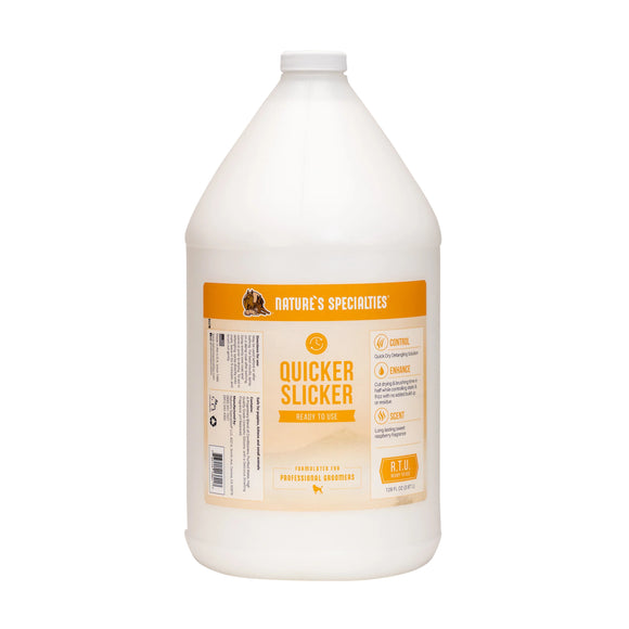 Nature's Specialties Quicker Slicker Detangling Conditioning Spray 3.8L – Fast-Acting, Coat-Smoothing Formula