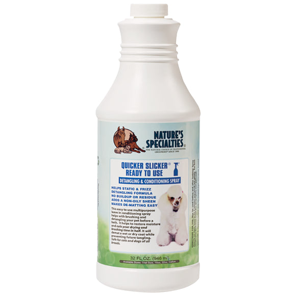 Nature's Specialties Quicker Slicker Detangling Conditioning Spray 946ml – Fast-Acting, Lightweight Formula