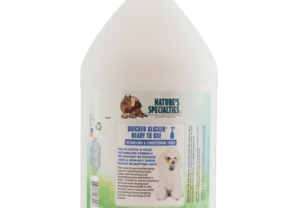 Nature's Specialties Quicker Slicker Detangling Conditioning Spray 3.8L – Fast-Acting, Coat-Smoothing Formula