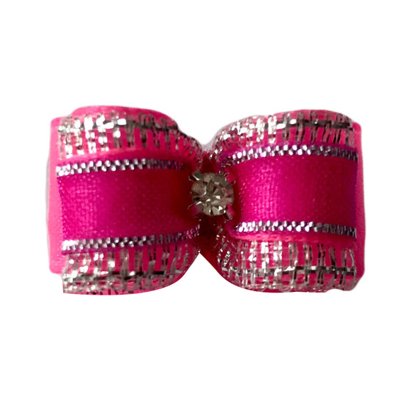 Blovi Bow Mini Display Bows – Small Size with Decorative Purple Stripe, Eye-Catching Design