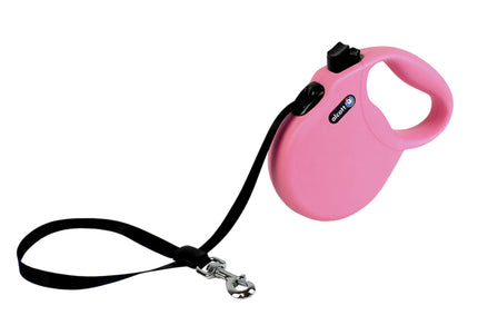 Alcott Wanderer Retractable Leash 5m Pink – Medium, Durable Tangle-Free Design